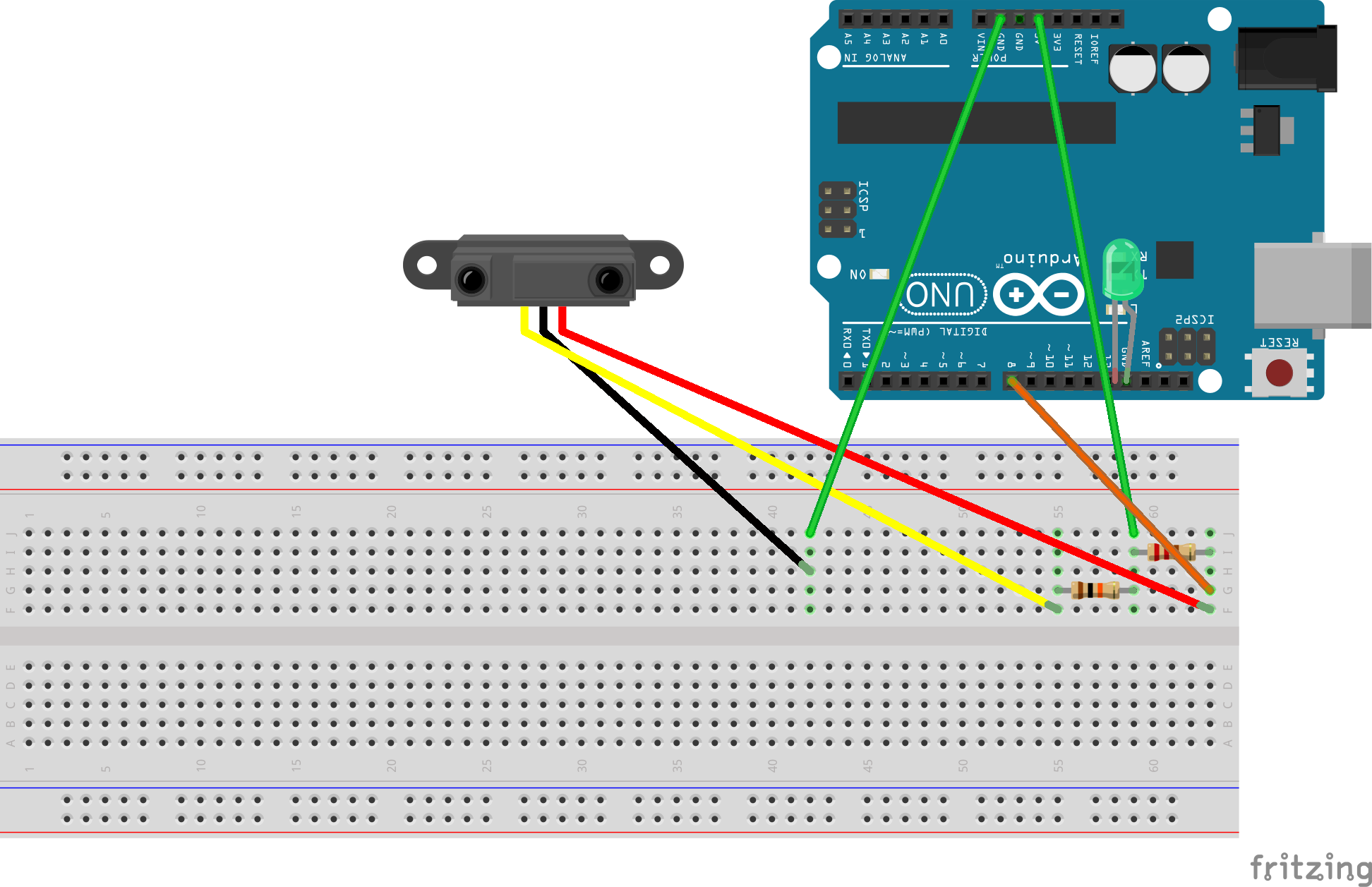 Optical Encoder Arduino Schematic